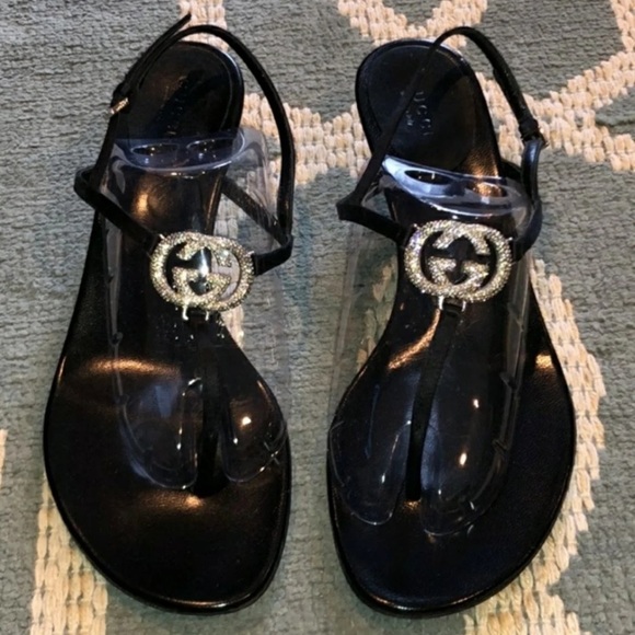Gucci Leather Heeled Sandals - Picture 1 of 6
